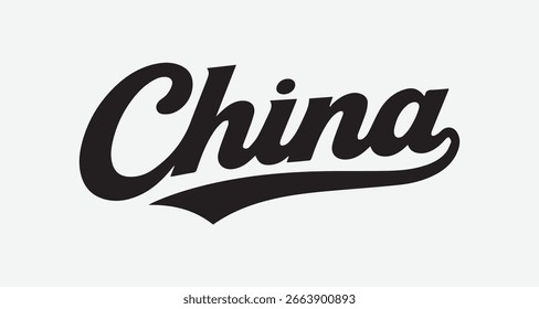 Texto de China - elemento gráfico Ilustración Diseño de Plantilla