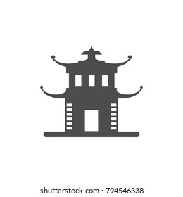 China Tower icon. Elements of Chinese culture icon. Premium quality graphic design icon. Baby Signs, outline symbols collection icon for websites, web design, mobile app on white background