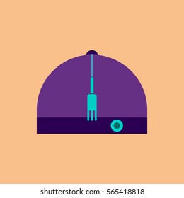 china traditional hat Vector illustration of Chinese hat in flat style