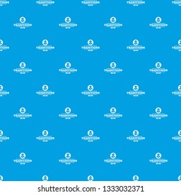 China traditions pattern vector seamless blue repeat for any use