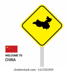 China traffic signs board design vector 