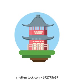 China travel concept with China landmarks vector. Adventure in China.