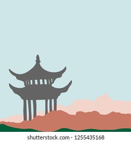 China vector picture landmarks