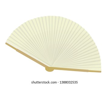 China white fan. vector illustration