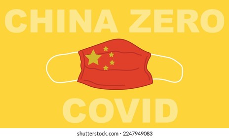 China Zero Covid Red Mask