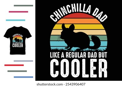 Diseño de camiseta de papá Chinchilla