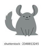 Chinchilla Rodent Animal Vector Illustration