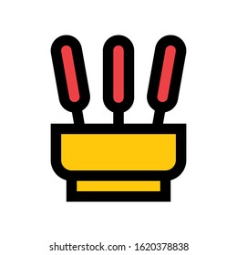 chines incenses, pots related to china, new years vectors, with editable strokes,