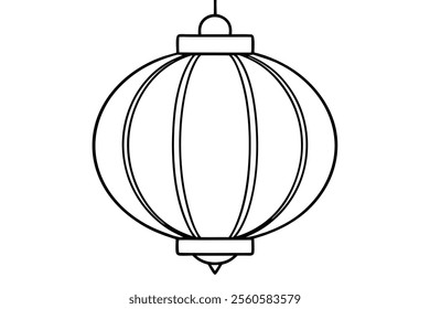 Chines lantern vector design icon