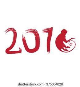 Chines new year 2016  with monkey.