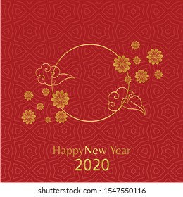 chines new year card and background design