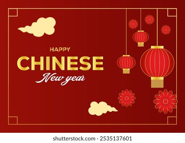 Chines new year celebration banner design vector.