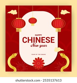 Chines new year celebration banner design vector.