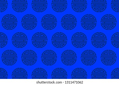 Chinese abstract background with China longevity symbol - Vector, illustration.