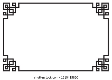 Chinese abstract background. Vector