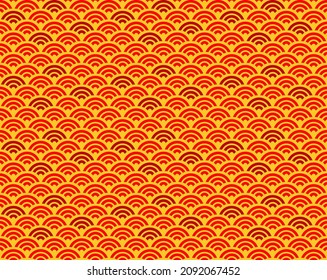 Chinese abstract seamless pattern. Chinese New Year wallpaper. Traditional Oriental background. Vector illustration.