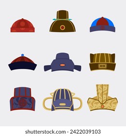 Chinese Ancient Traditional Hat set