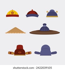 Chinese Ancient Traditional Hat Set