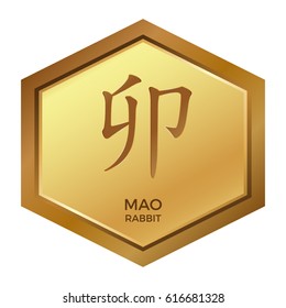 Chinese animal sign - Mao - Rabbit