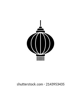 icono chino de linterna, símbolo chino de señal vectorial de linterna