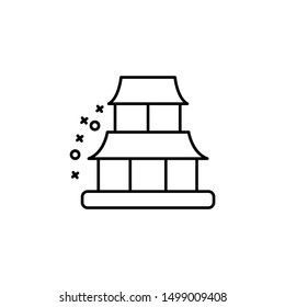 Chinese Asia landmark icon. Element of history icon