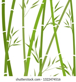 Chinese background with bamboo for design. Bamboo stalks. vector