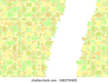 Chinese background card for concept design. Decorative vector border. Calendar poster. Chinese invitation template. Abstract concept graphic element. 2019 happy new year. Happy new year card design
