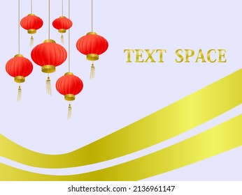Chinese background decoration with luxury Text Space