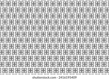 Chinese background pattern which has a rectangular form as components arranged together in the shape of a twisted hole