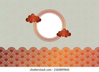 Chinese Background with red accent