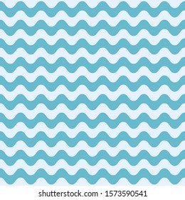 Chinese background Wave seamless pattern Coral Blue color