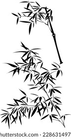 the chinese bamboo leaves art