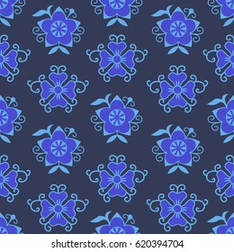 Chinese blue flowers