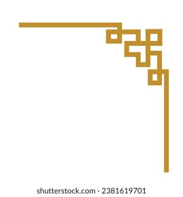 chinese border frame template vector