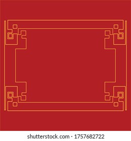 Design-Vorlage für Vektorgrafiken an der chinesischen Grenze