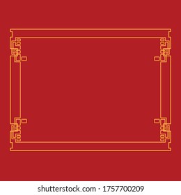 Design-Vorlage für Vektorgrafiken an der chinesischen Grenze