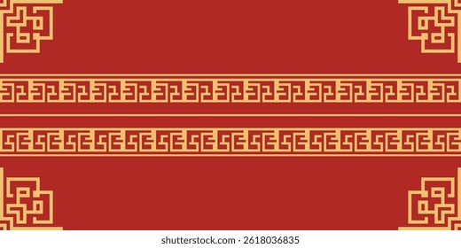Chinese border Vector illustration design template