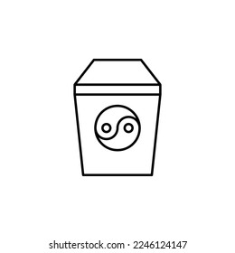 chinese bowl vector for website symbol icon presentation