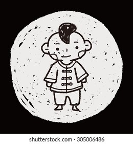 Chinese boy doodle
