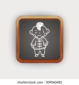 Chinese boy doodle
