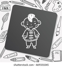 Chinese boy doodle