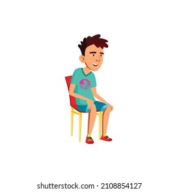 chinese boy laughing from comedy theatrical performance cartoon vector. chinese boy laughing from comedy theatrical performance character. isolated flat cartoon illustration