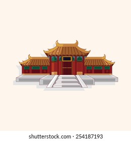 Chinese building theme elements