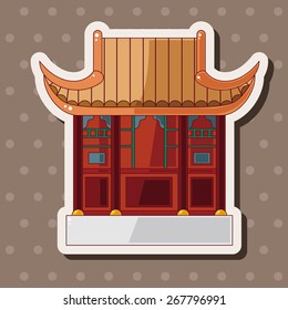 Chinese building theme elements