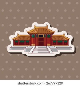 Chinese building theme elements