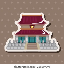 Chinese building theme elements