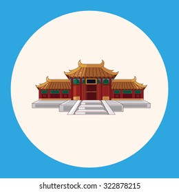 Chinese building theme elements