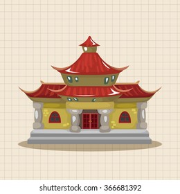 Chinese building theme elements