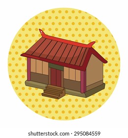 Chinese building theme elements vector,eps