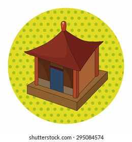 Chinese building theme elements vector,eps